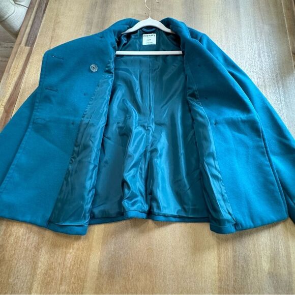 Old Navy Pea Coat Double Breasted Size Small‎ Blue - Picture 10 of 11